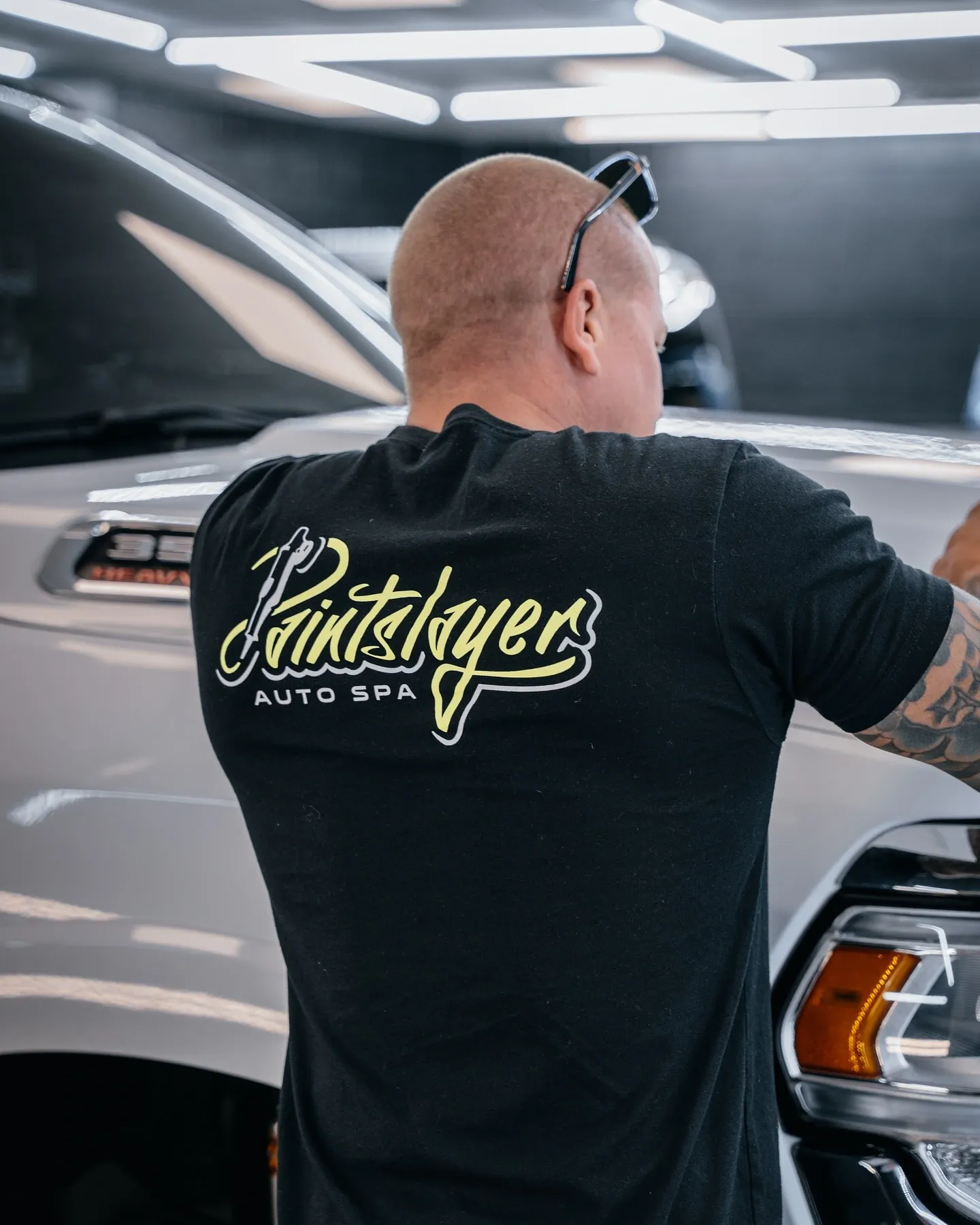 PaintSlayer AutoSpa technician at work